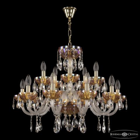 Люстра Bohemia Ivele Crystal  5417/10+5/240 G Shampan/M-1H