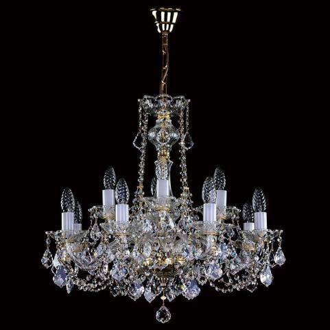 Люстра Art Glass COURTNEY XII. VA-PE NIKEL CE