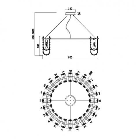 Подвесной светильник Stilfort Umiko 2172/09/12P