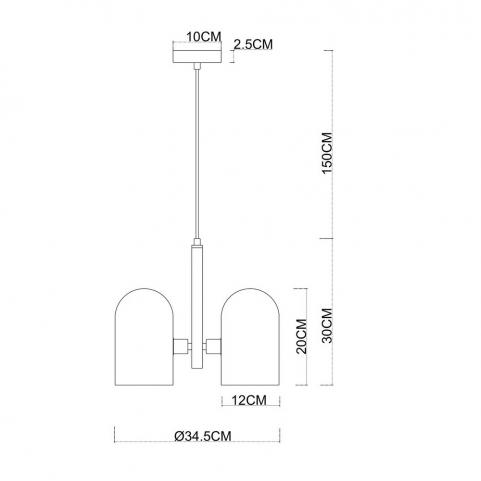 Светильник подвесной Arte Lamp Cassel A5454SP-3PB