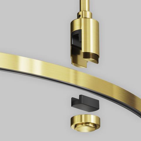 Шинопровод Maytoni Flarity TRX154-SR-D650-BS, магнитный модульный полукруг, латунь 650мм