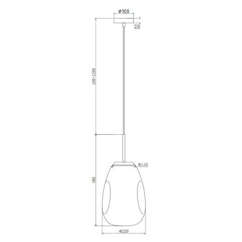 Подвесной светильник Maytoni  Mabell P013PL-01CH