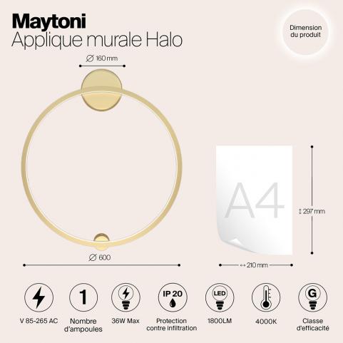 Бра Maytoni Halo MOD005WL-L22BSK1