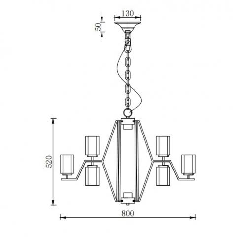 Подвесной светильник Newport  4915/C gold
