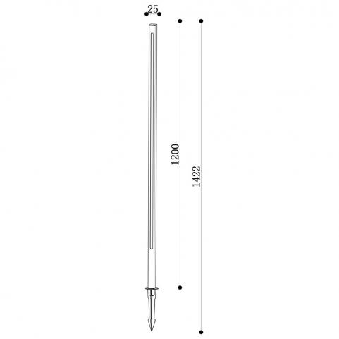 Уличный светильник Maytoni Pole O440FL-L18GF3K