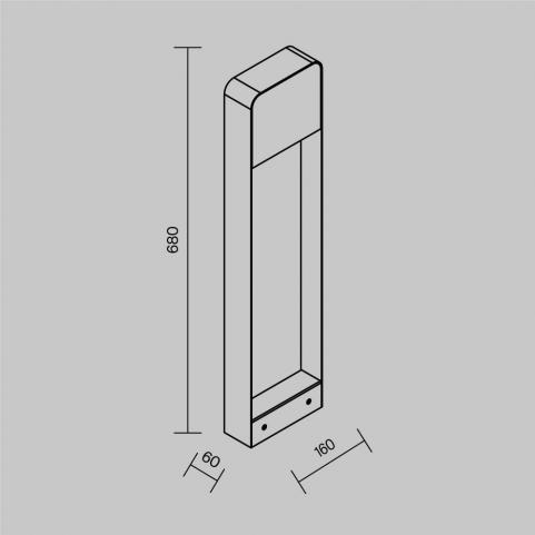 Уличный фонарь Maytoni Outdoor Porte  O481FL-L7BWD3K