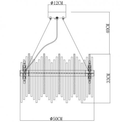 Светильник подвесной Arte Lamp Acapulco A1007SP-10GO