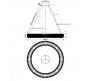 Подвесной светильник Newport Melody 8560/60 C gold polished