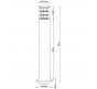Уличный фонарь Arte Lamp Tokyo  A5318PA-1BK