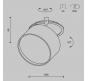 Точечный светильник Maytoni Technical Downlight 4000K Onda DL024-12W4K-B