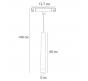 Магнитный трековый светильник Arte Lamp Linea 3000К A4780SP-1BK